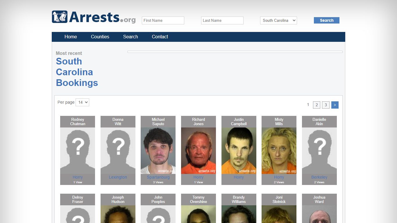 South Carolina Arrests and Inmate Search